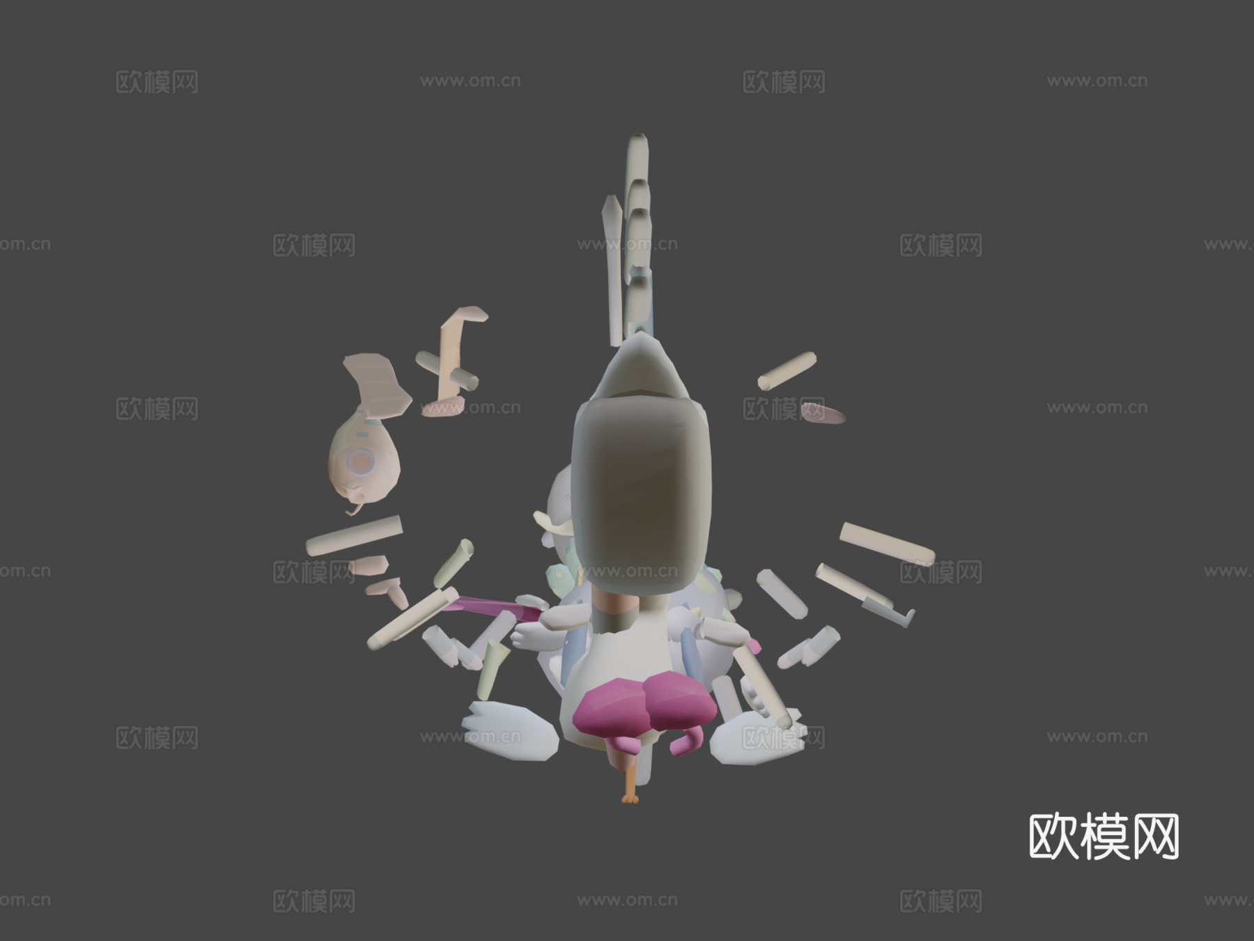 古怪系列终极包3d模型