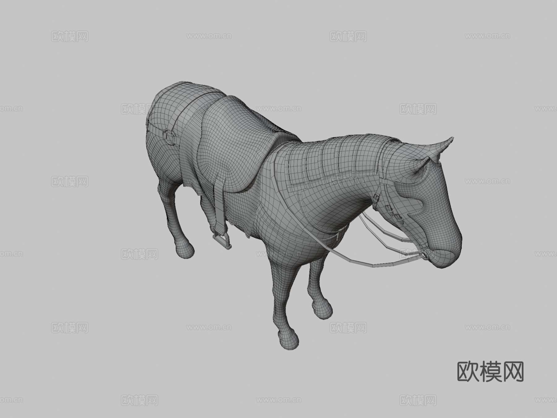 装甲马3d模型