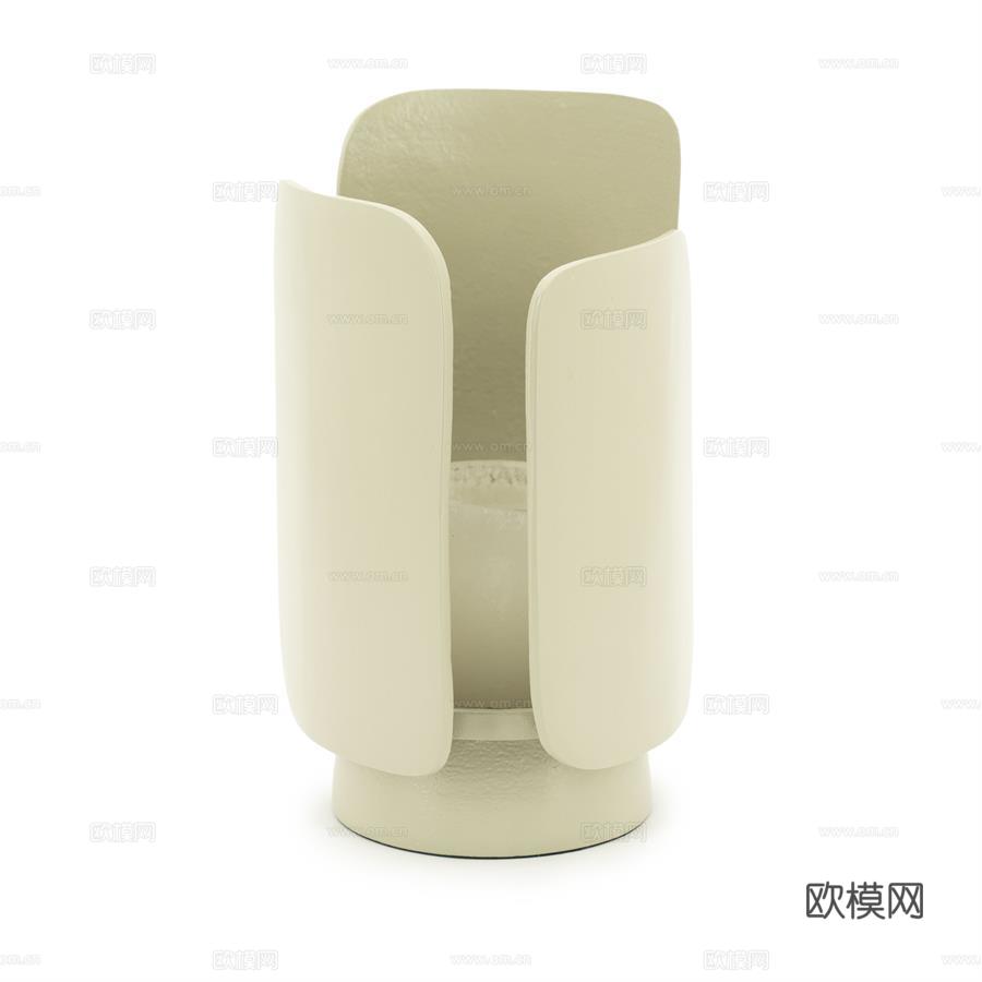 艺术感桌面置物玄关收纳香薰托盘首饰收纳盘su模型