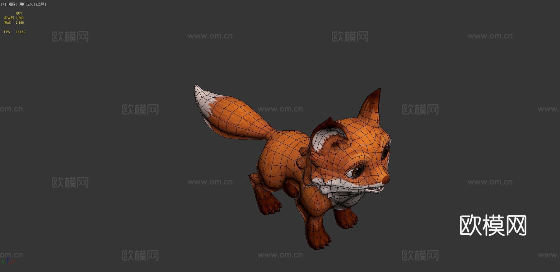 狐狸3d模型