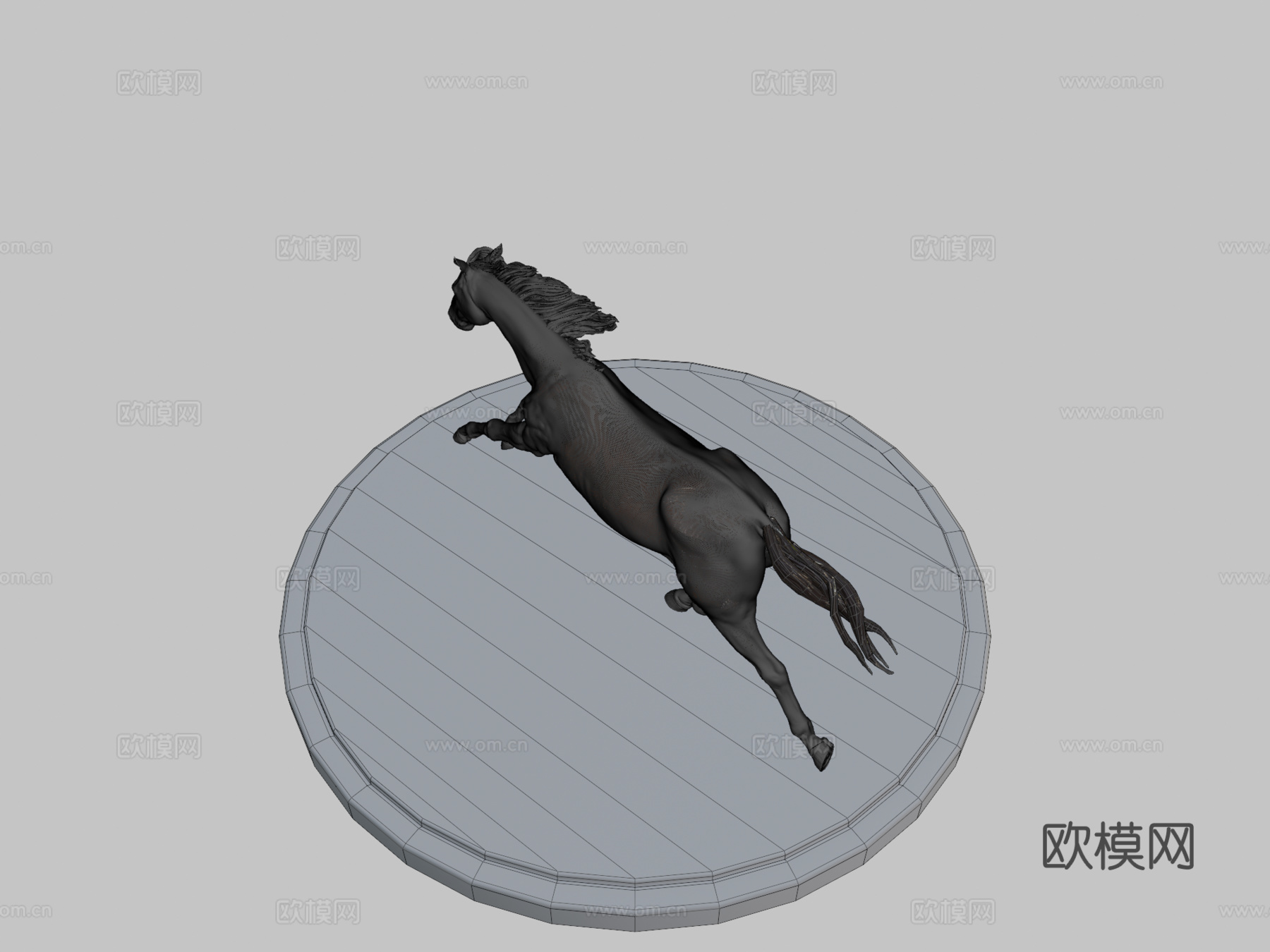奔跑的马3d模型