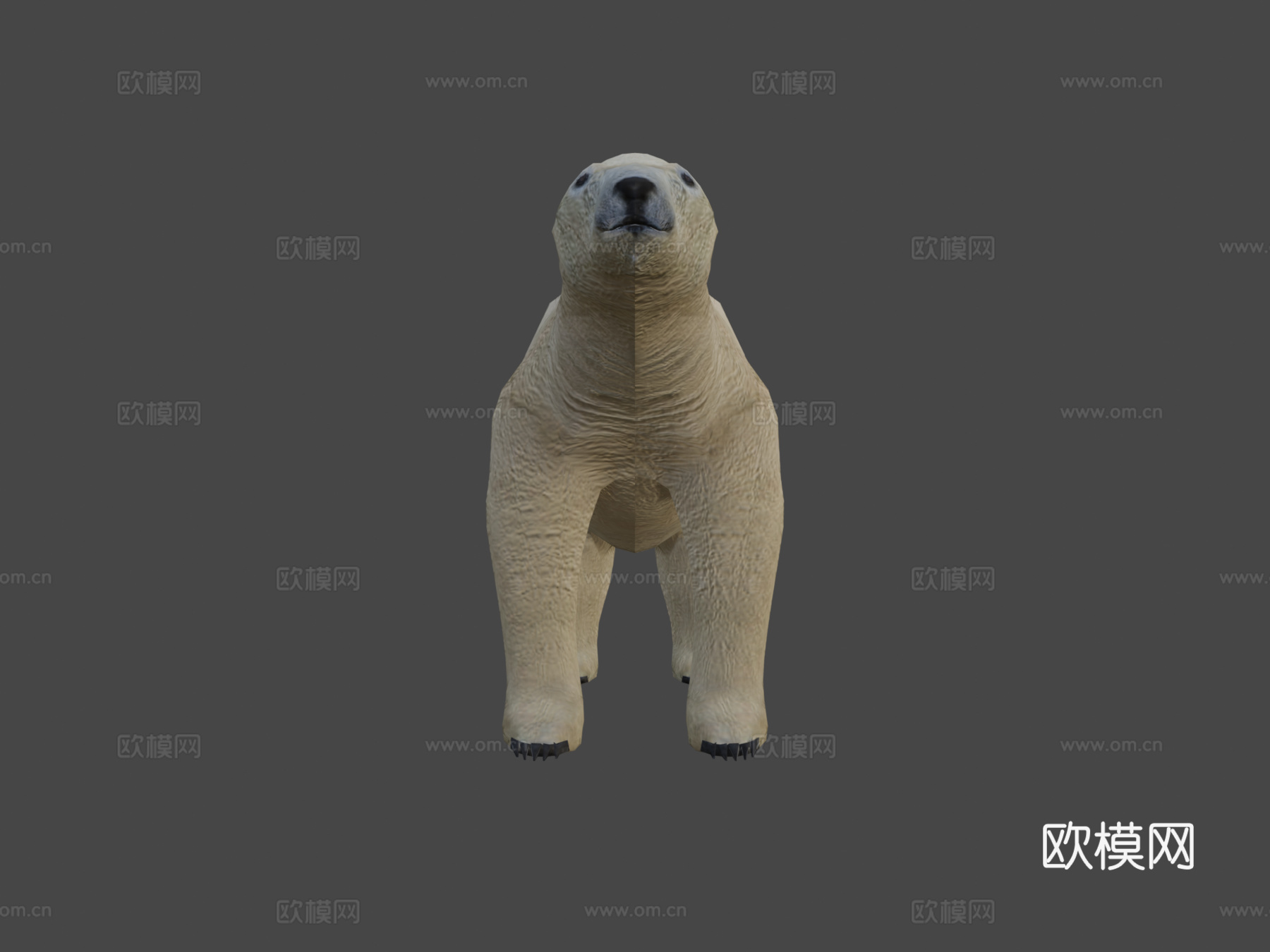 北极熊3d模型