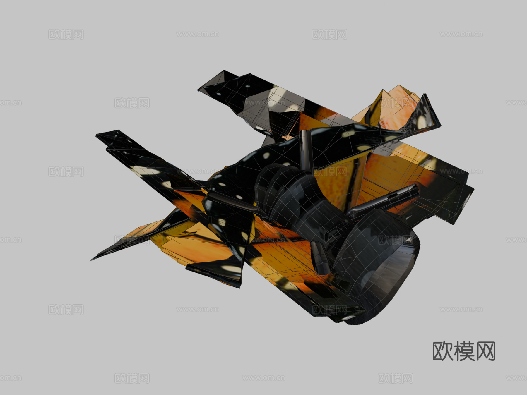 动画飞舞蝴蝶循环3d模型