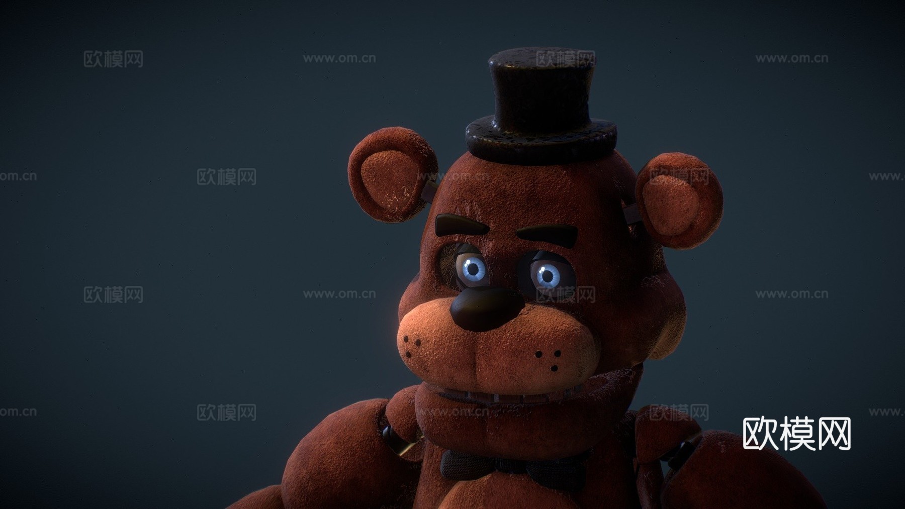 FNaF1弗雷迪·法兹熊绑定模型3d模型