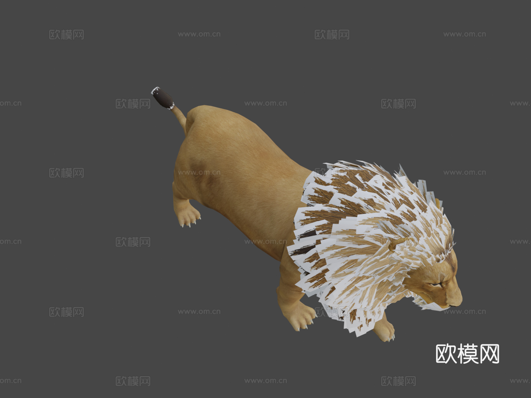 狮子3d模型
