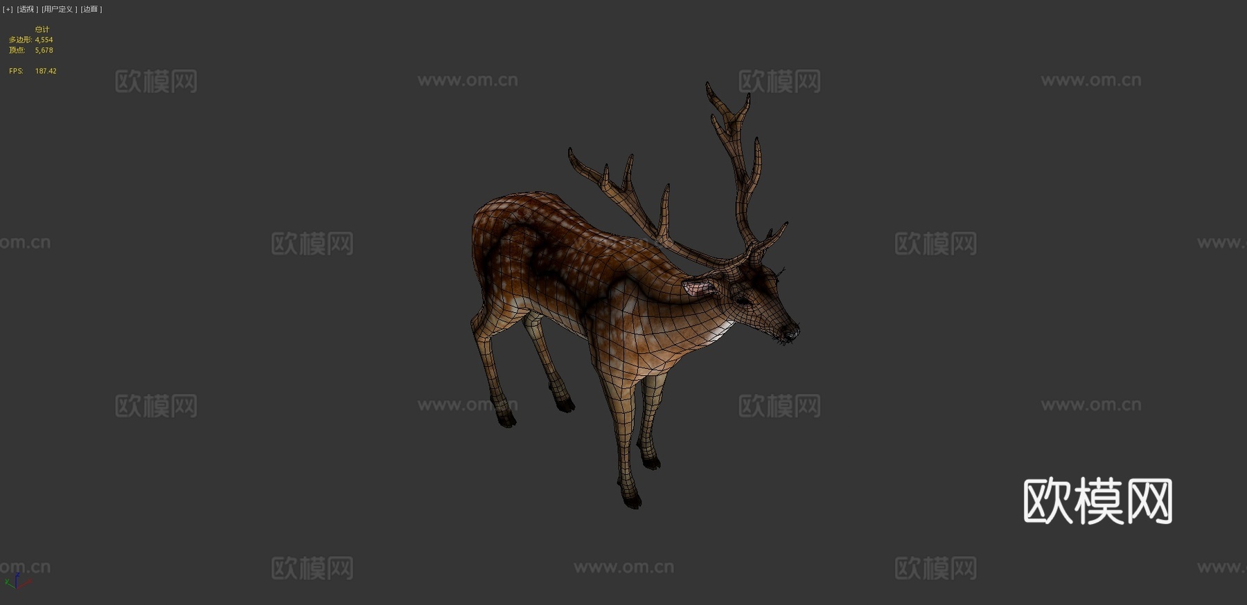 雄鹿3d模型
