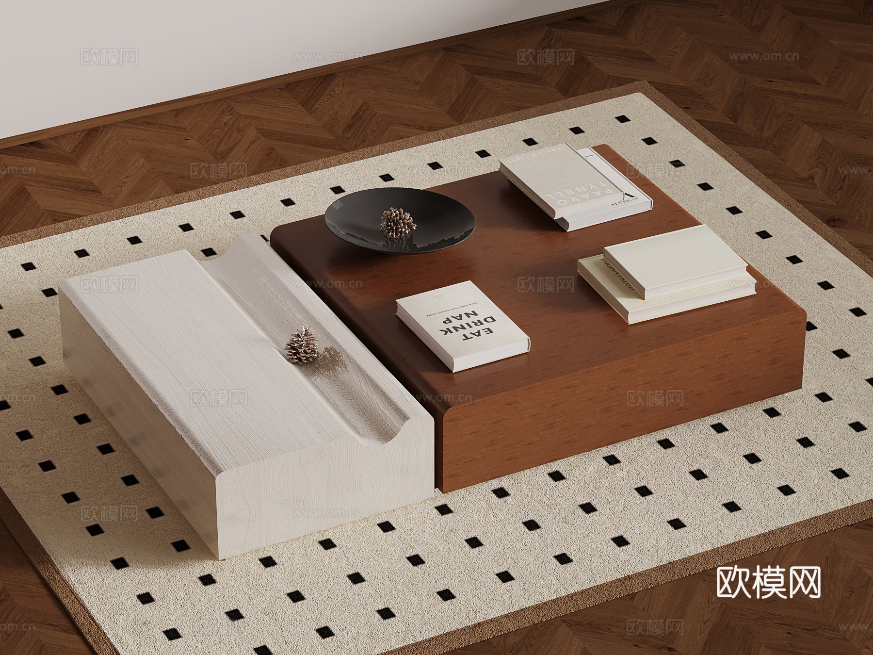 茶几 中古风茶几3d模型