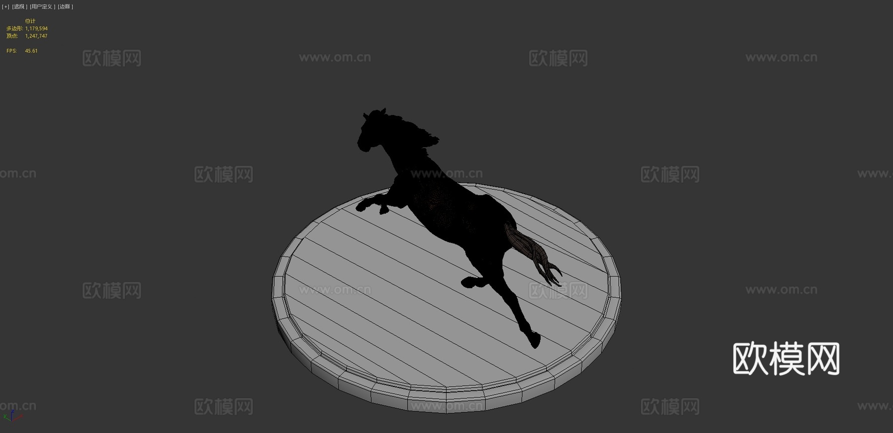 奔跑的马3d模型