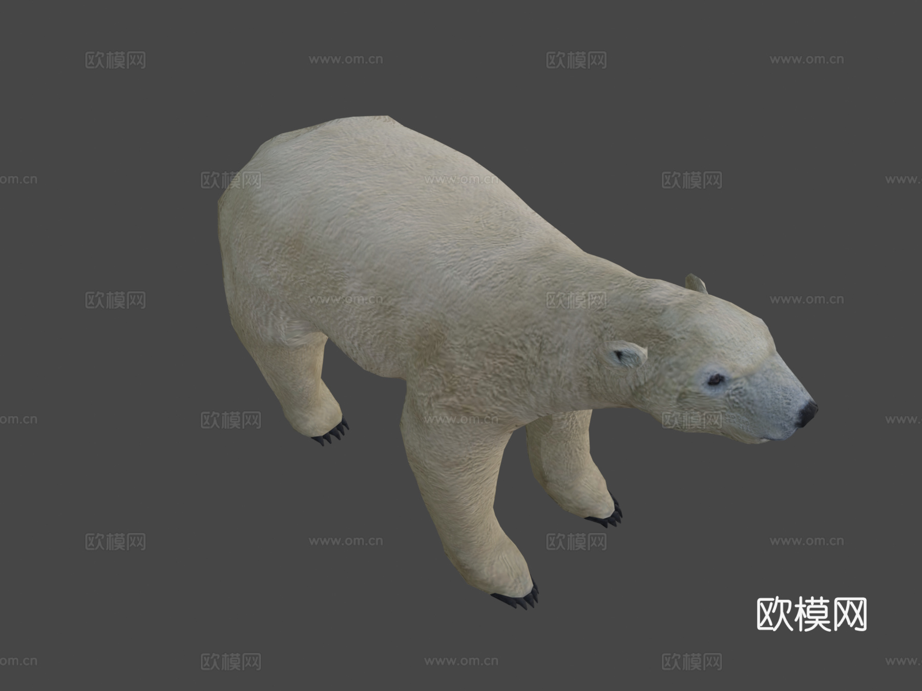 北极熊3d模型