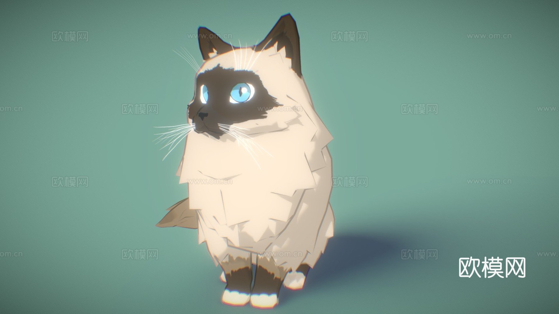 玛雅-伯曼猫3d模型