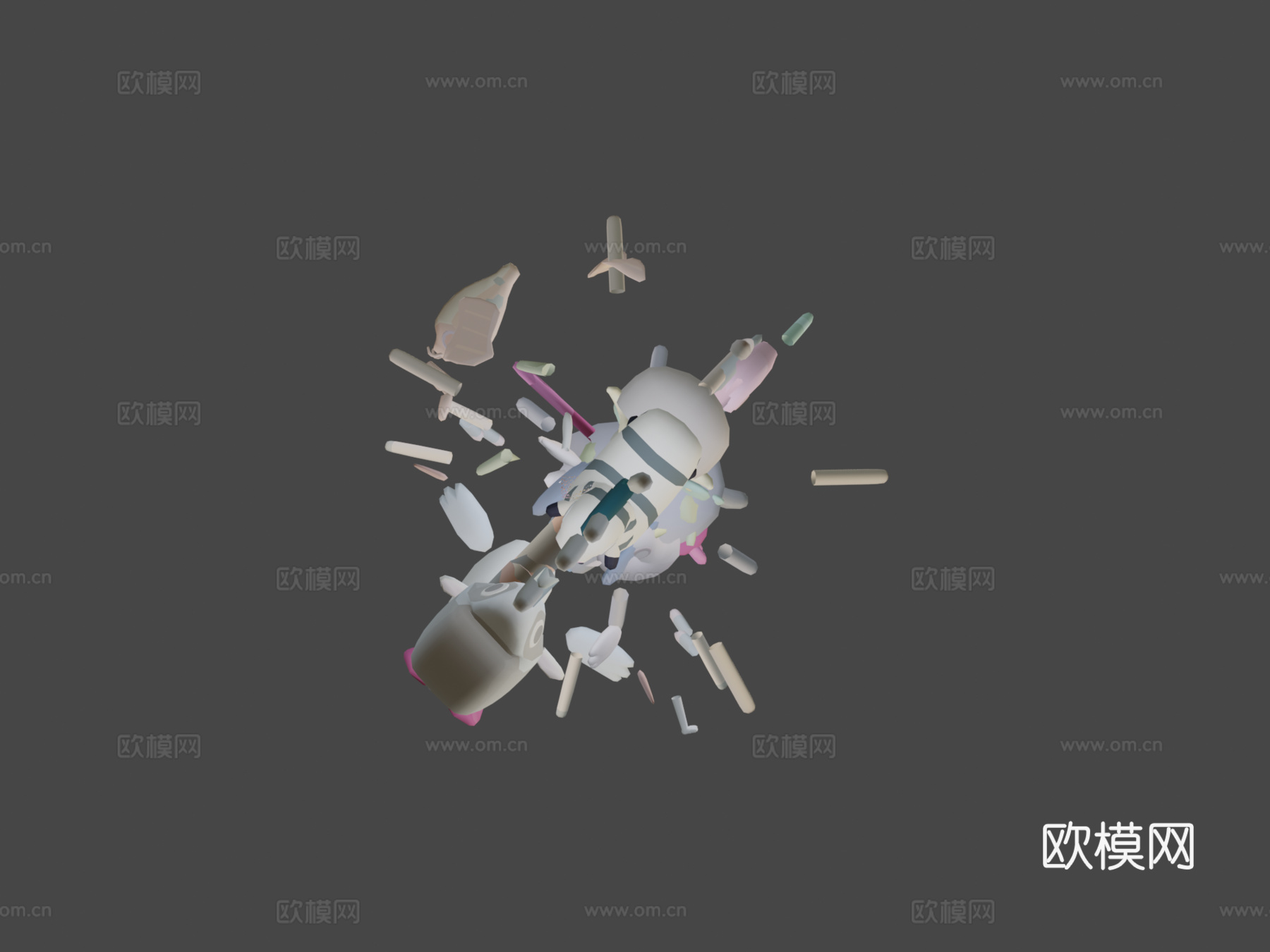 古怪系列终极包3d模型