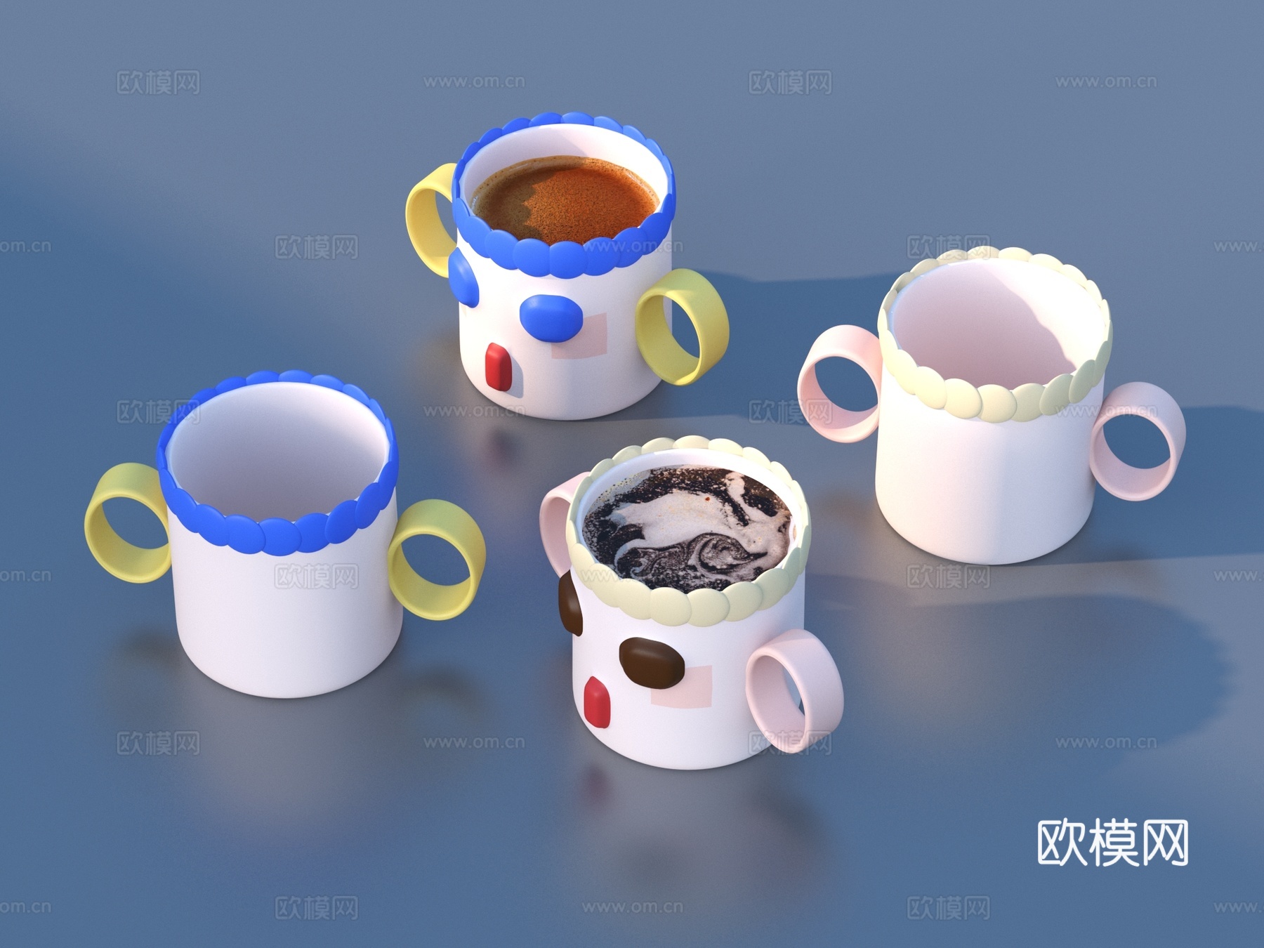 杯子 咖啡 咖啡杯su模型