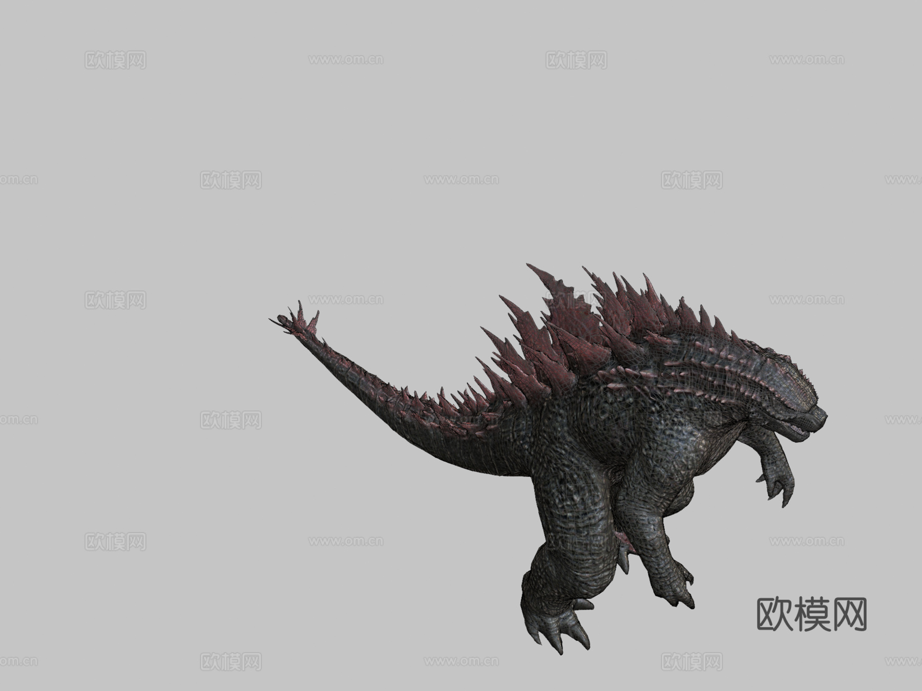 进化版哥斯拉3d模型