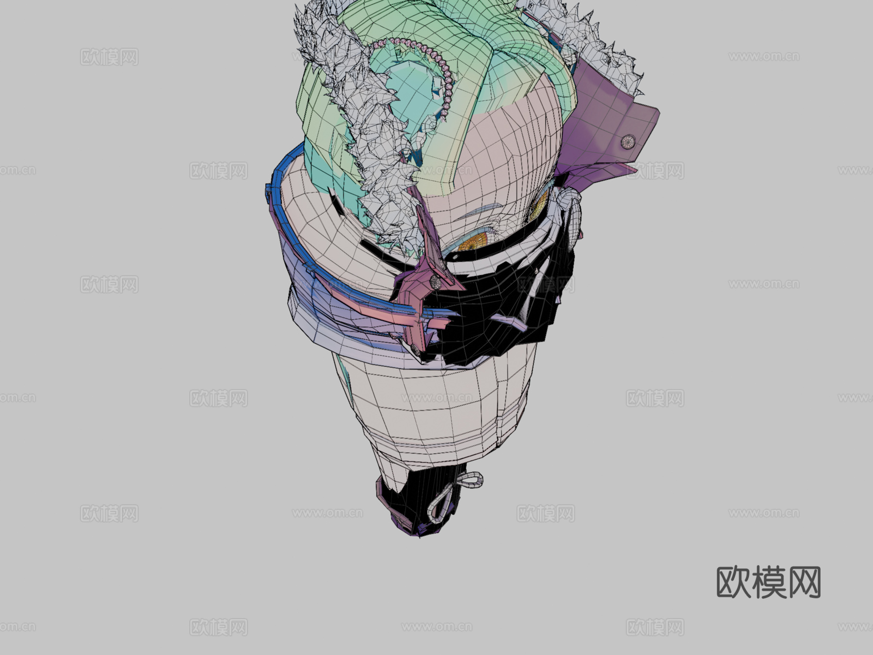 柴巴胡3d模型