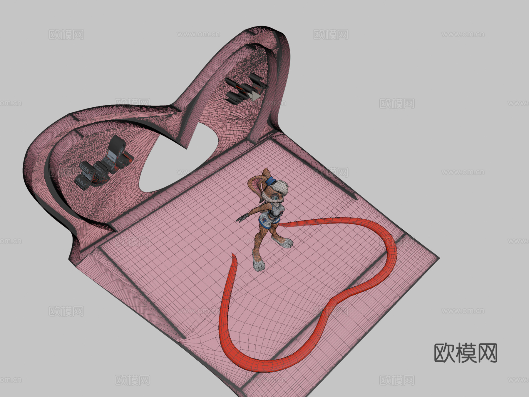 罗拉兔PG级3d模型