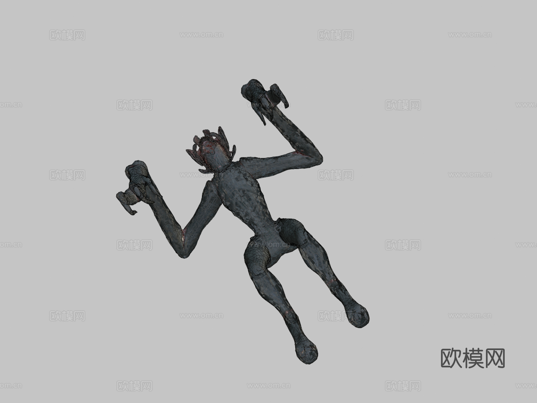 寂静之地2-外星人3d模型