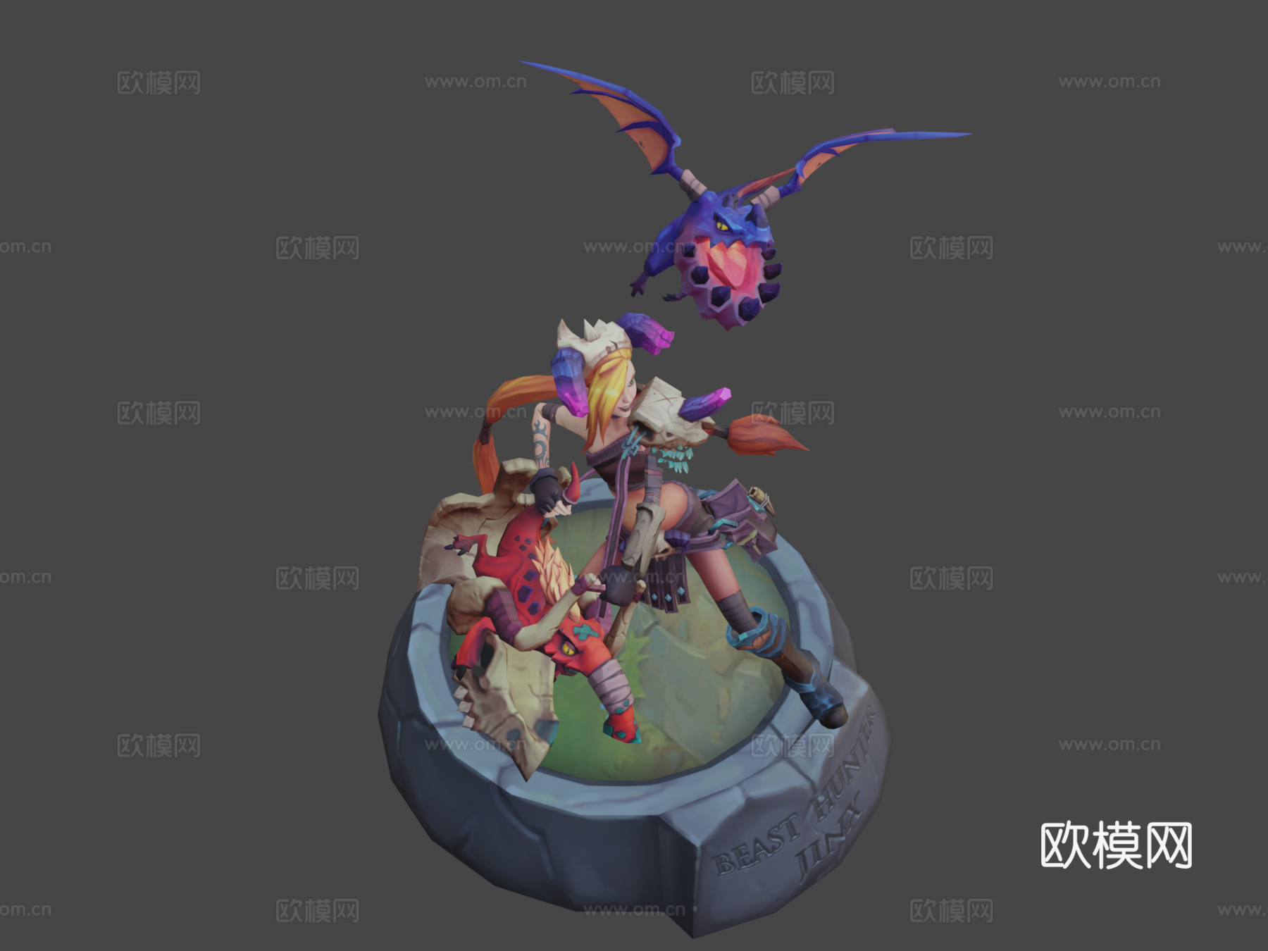 野兽猎人金克丝3d模型