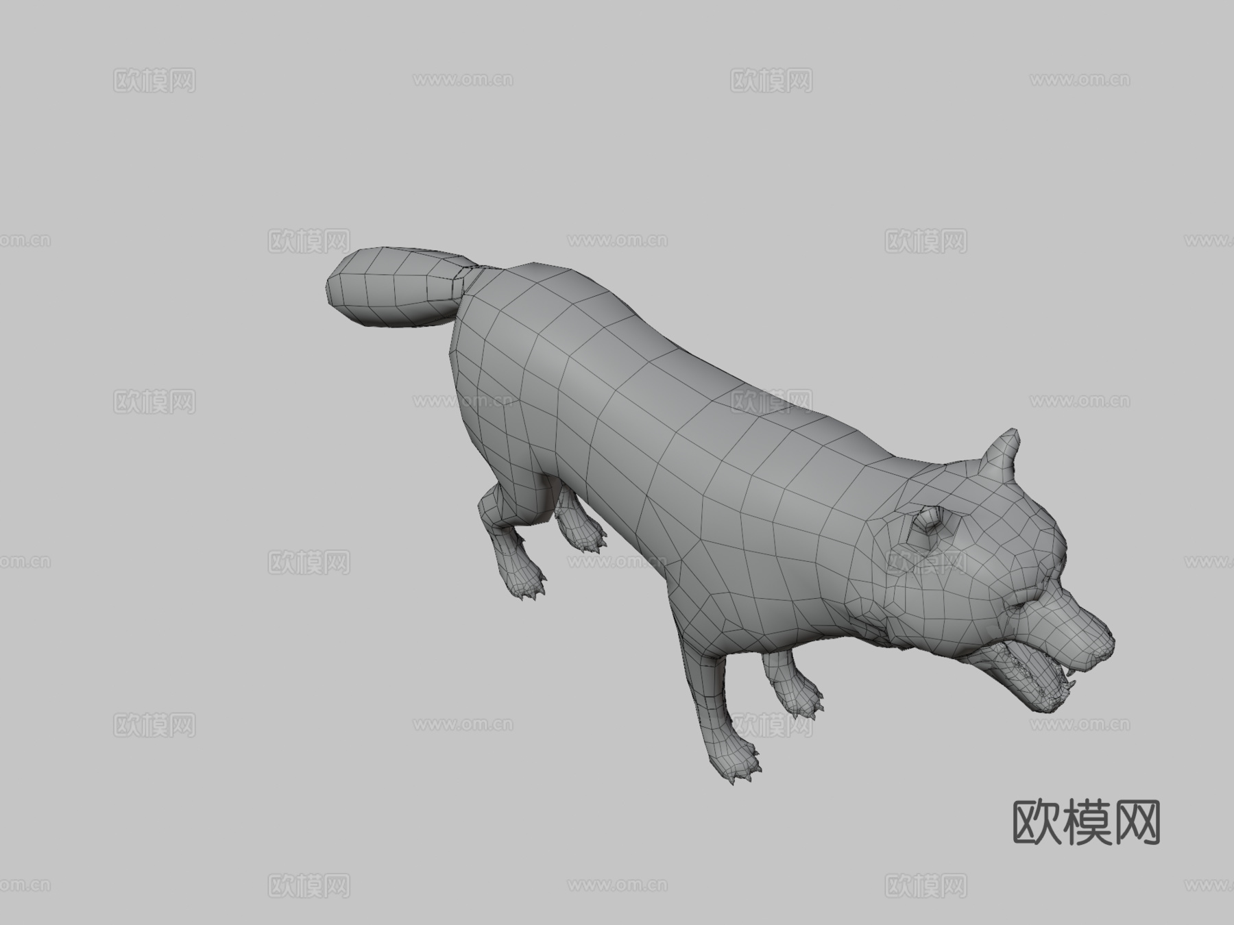 狼动画3d模型