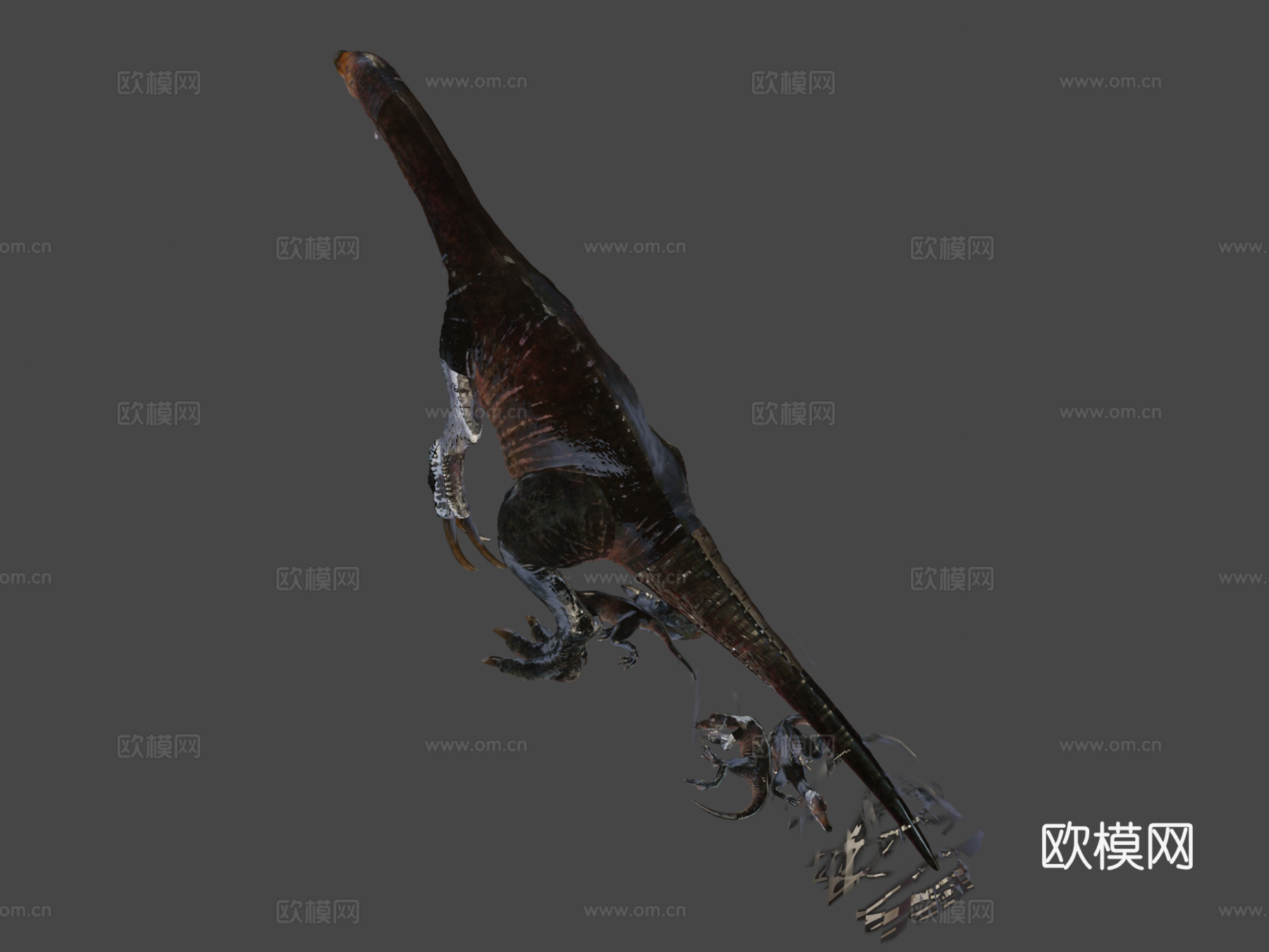 镰刀龙3d模型