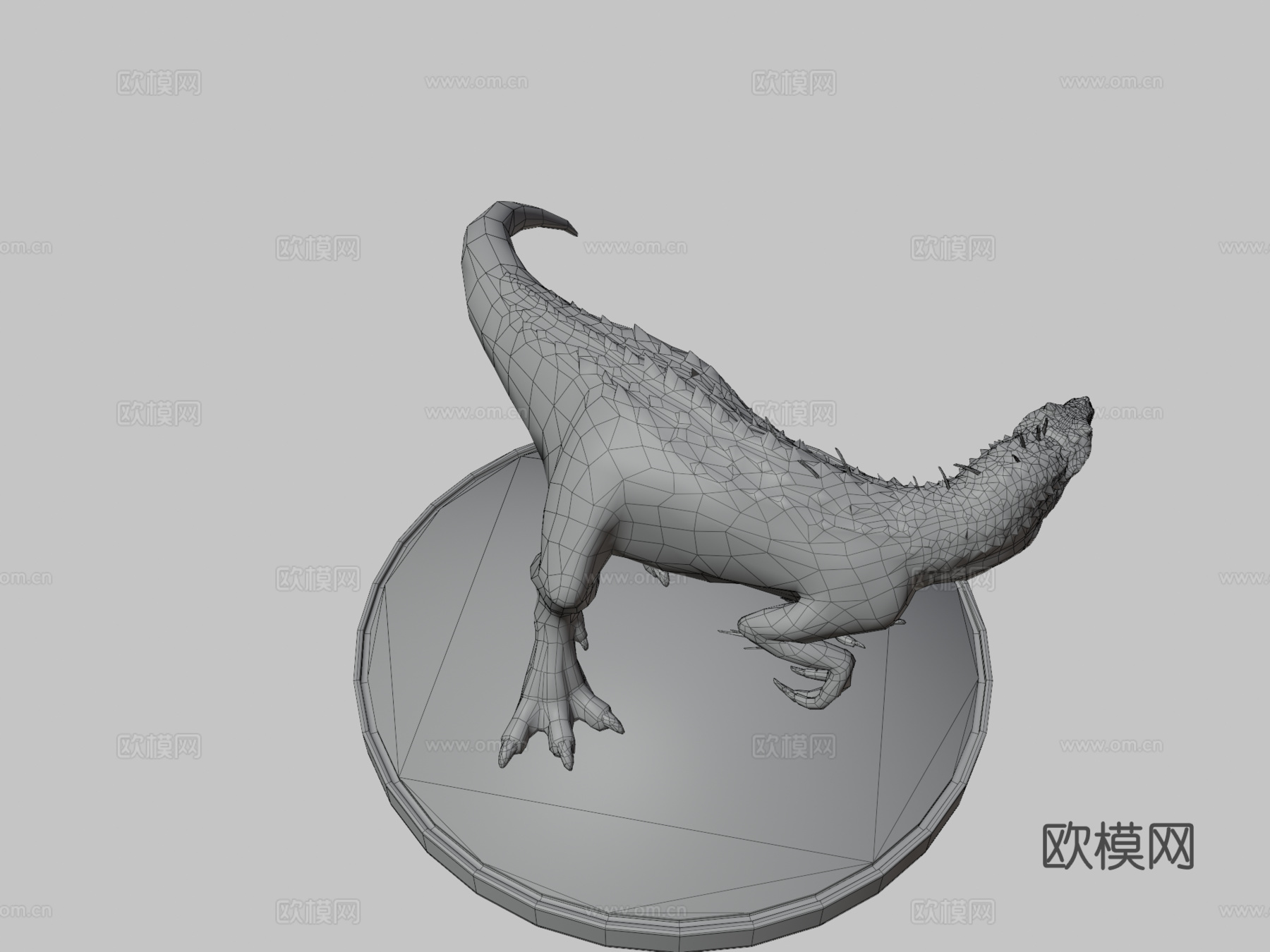 侏罗纪世界暴虐霸王龙雕像3d模型