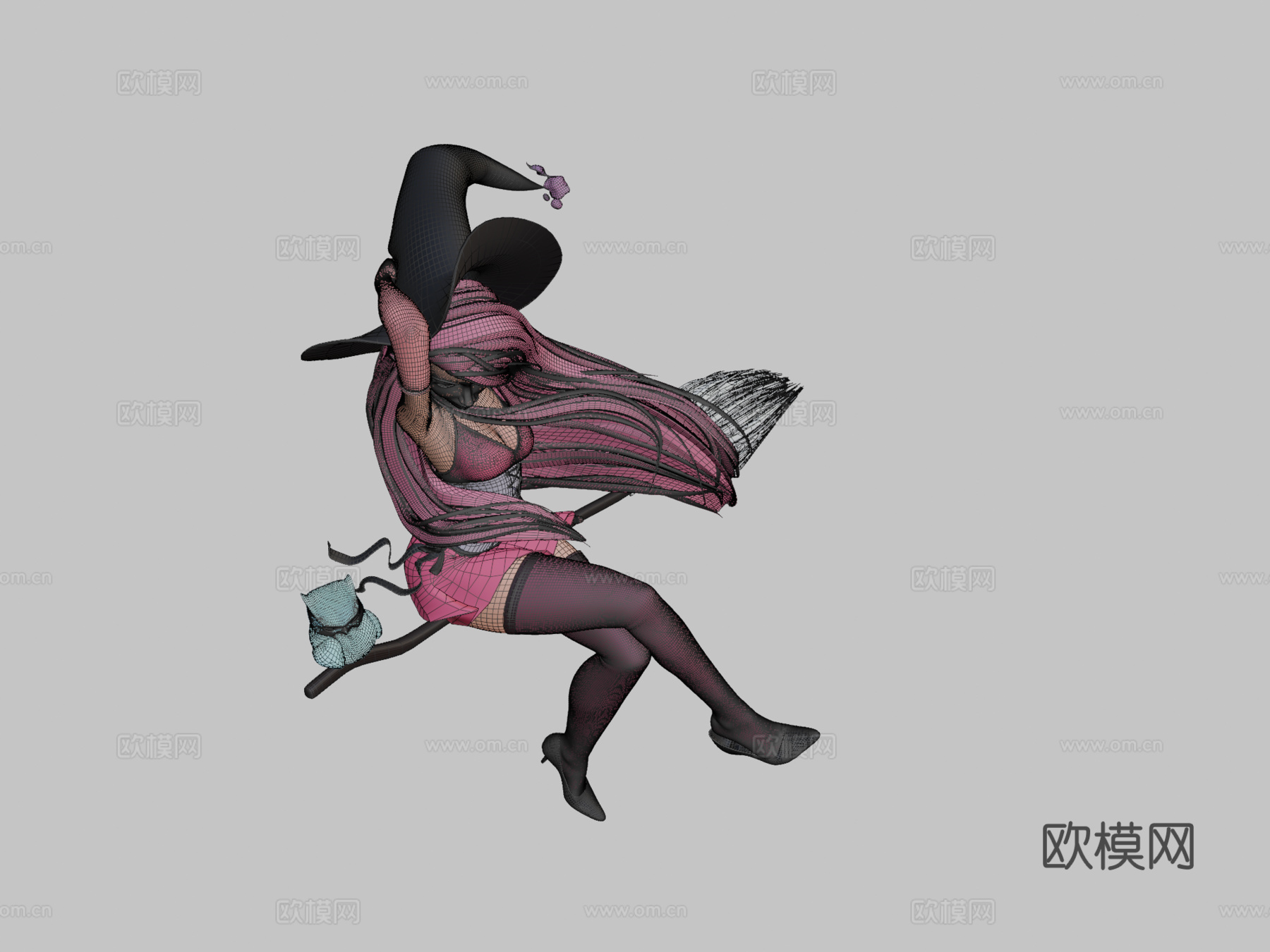 DTIYS重绘罗斯绘画-粉红女巫3d模型