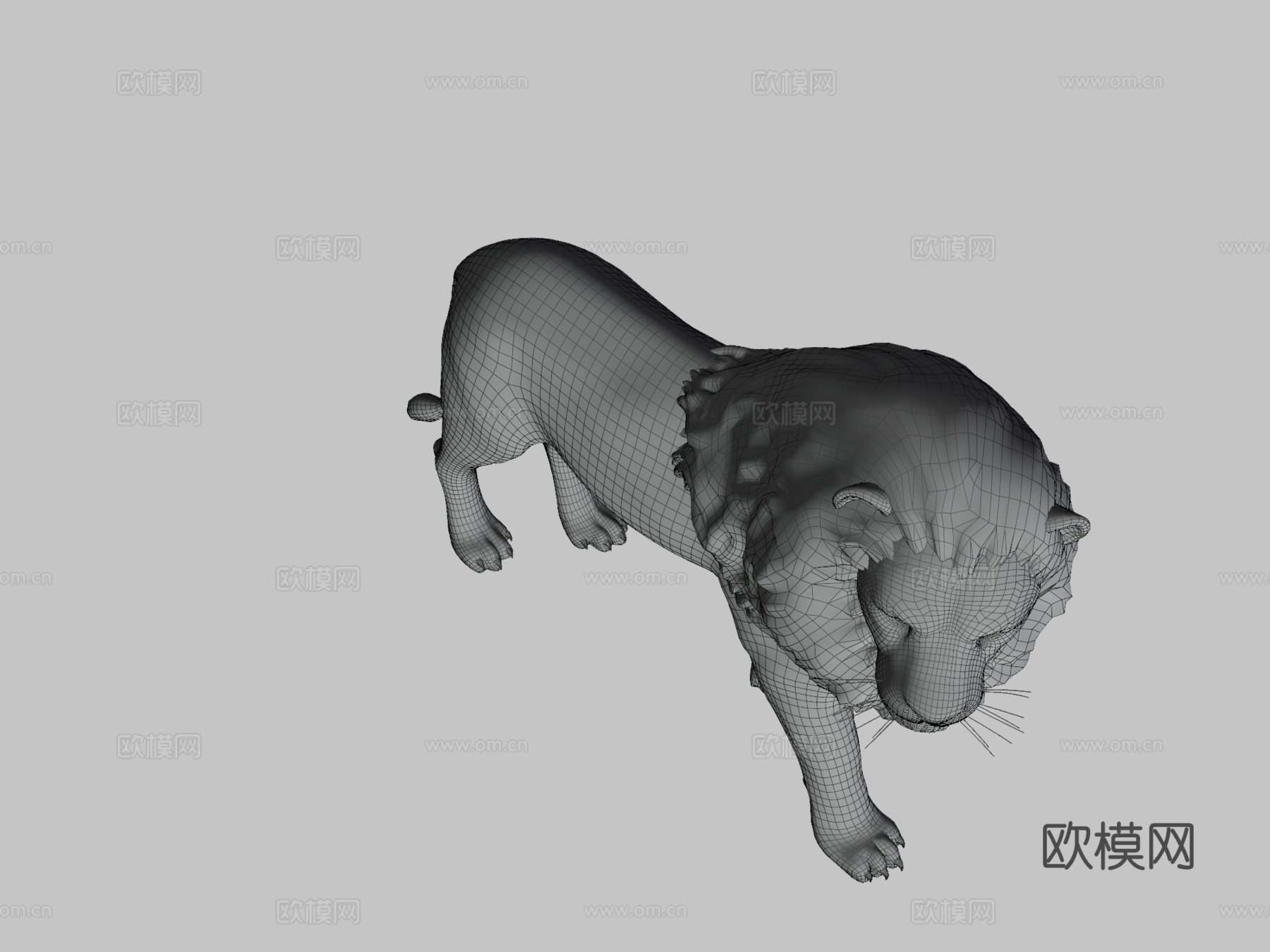 狮子3d模型