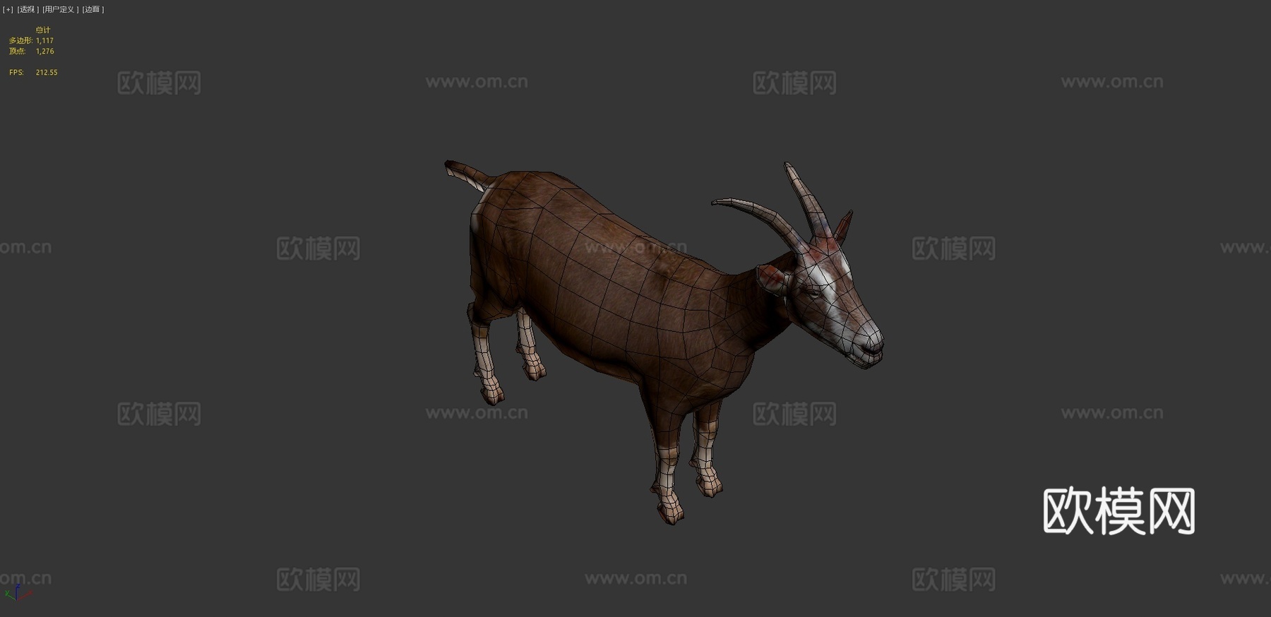 DRT-家畜-山羊3d模型