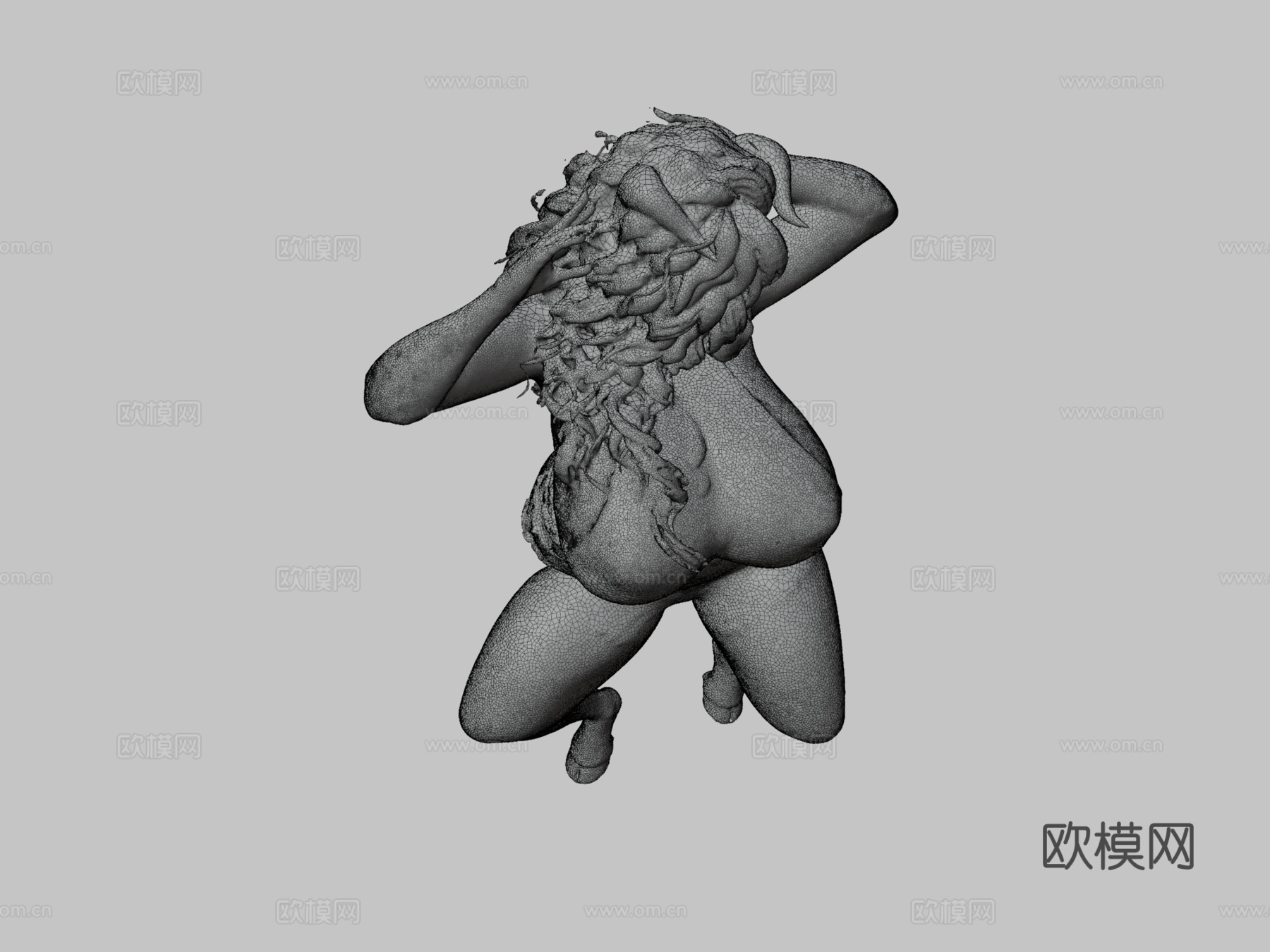 电臀奶牛女孩虚拟形象，第二人生3D扫描3d模型