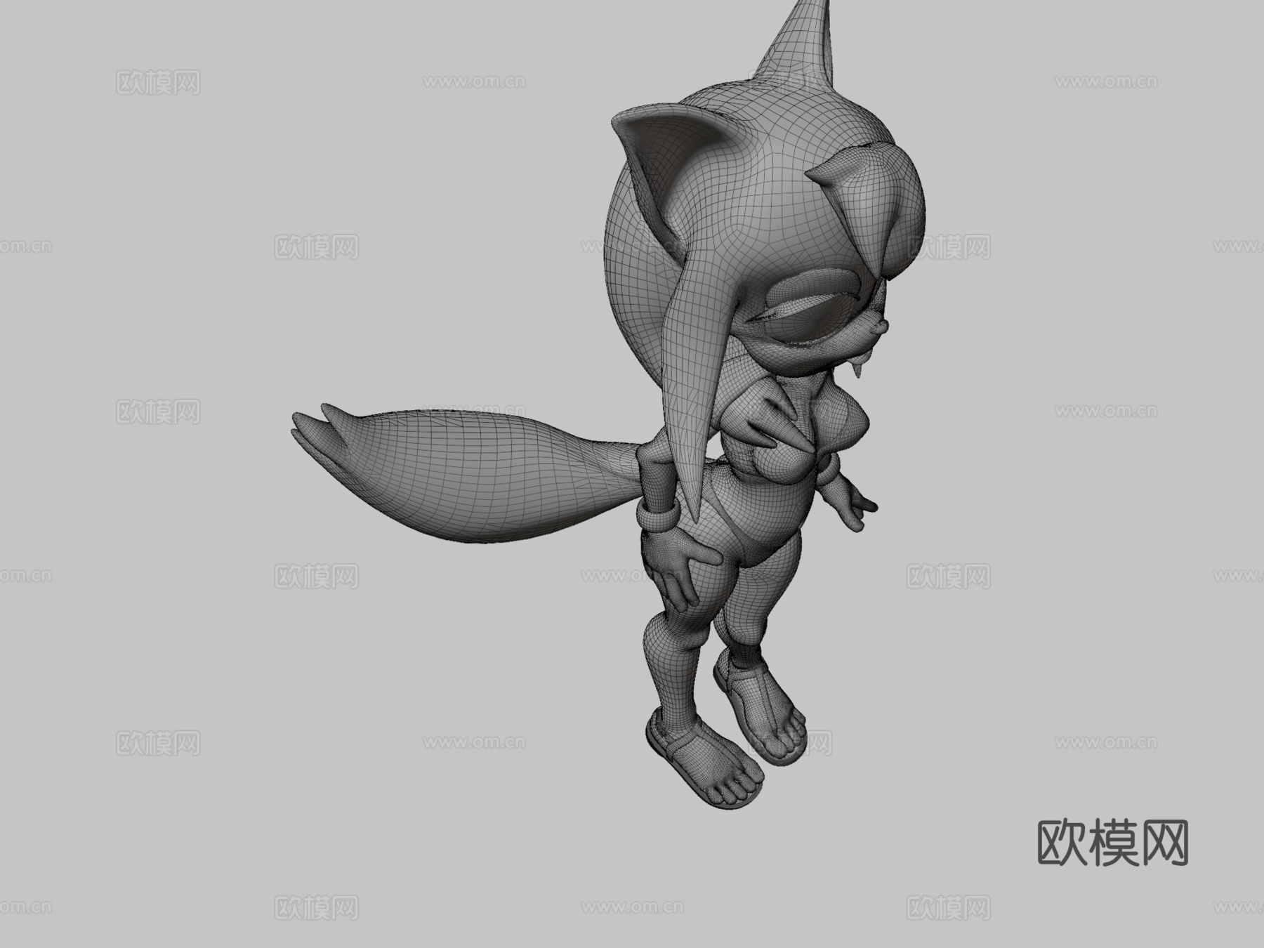 狐狸佐伊，音速小子3d模型