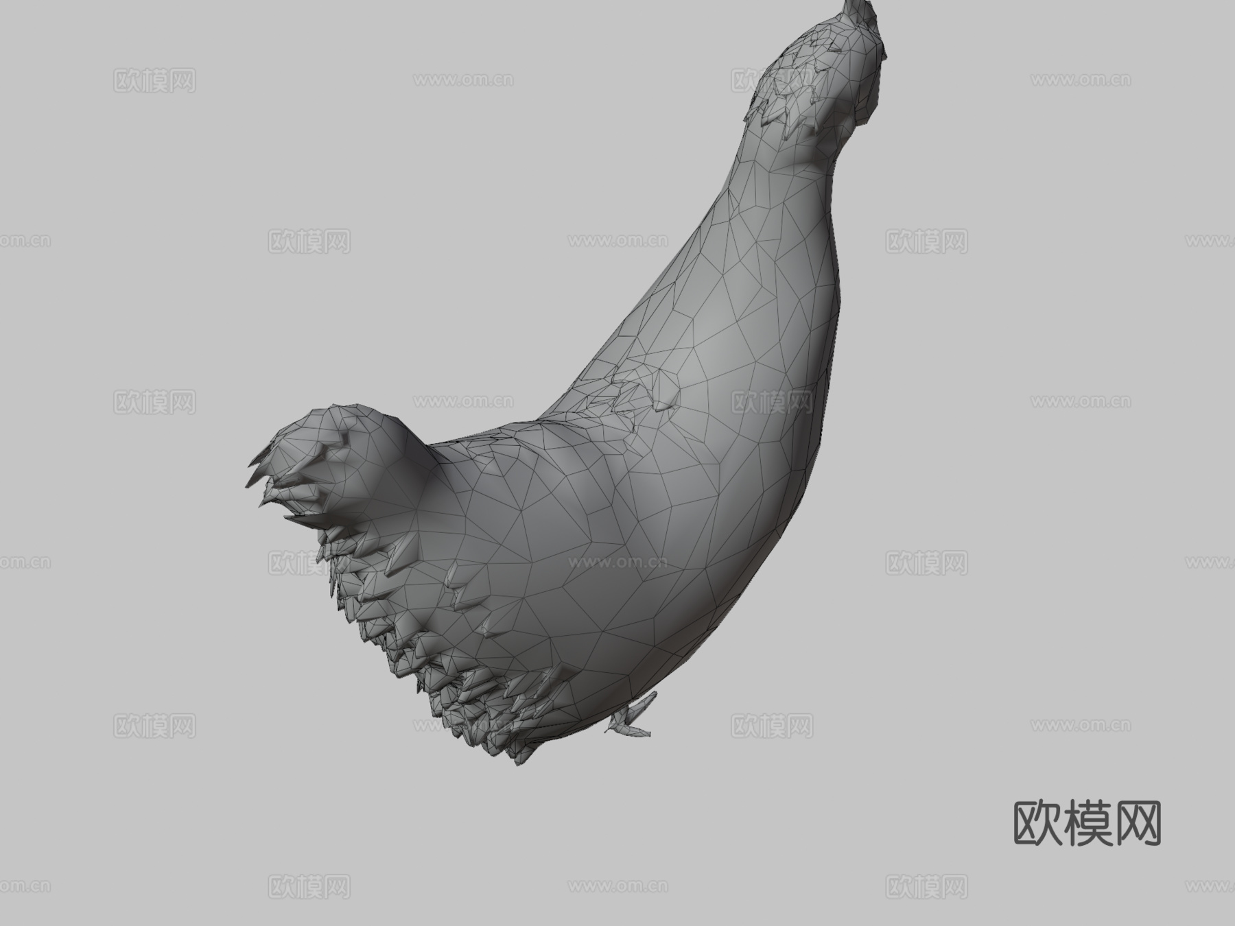 鸡3d模型