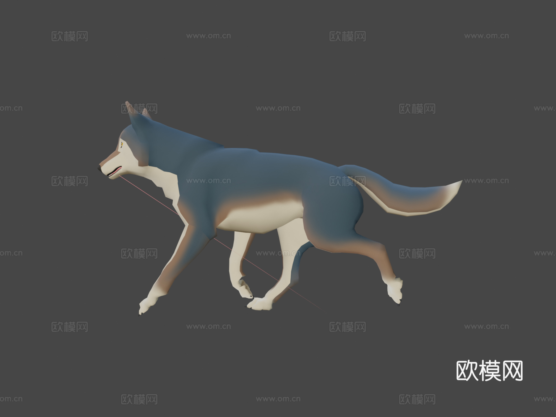 狼3d模型