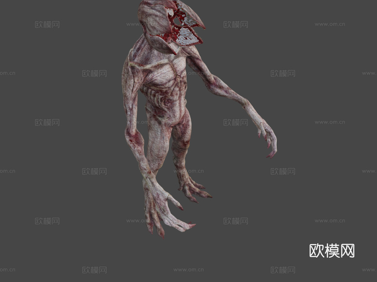 阿尔法魔王(怪奇物语)重贴图3d模型下载(渲染图8)
