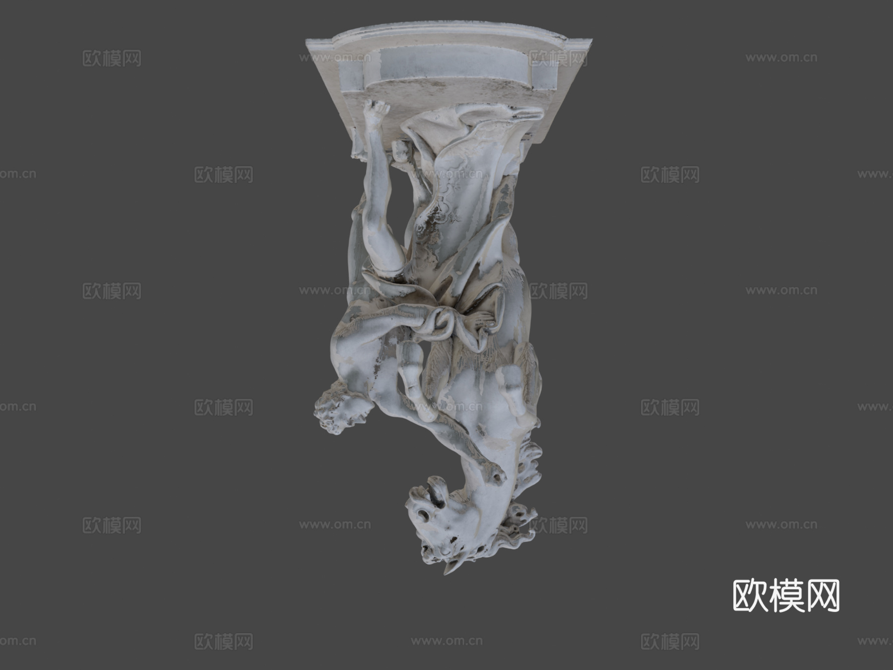 马雕像3d模型
