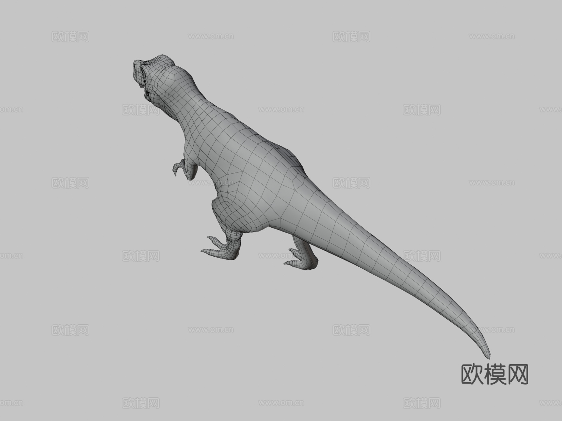 霸王龙低多边形3d模型