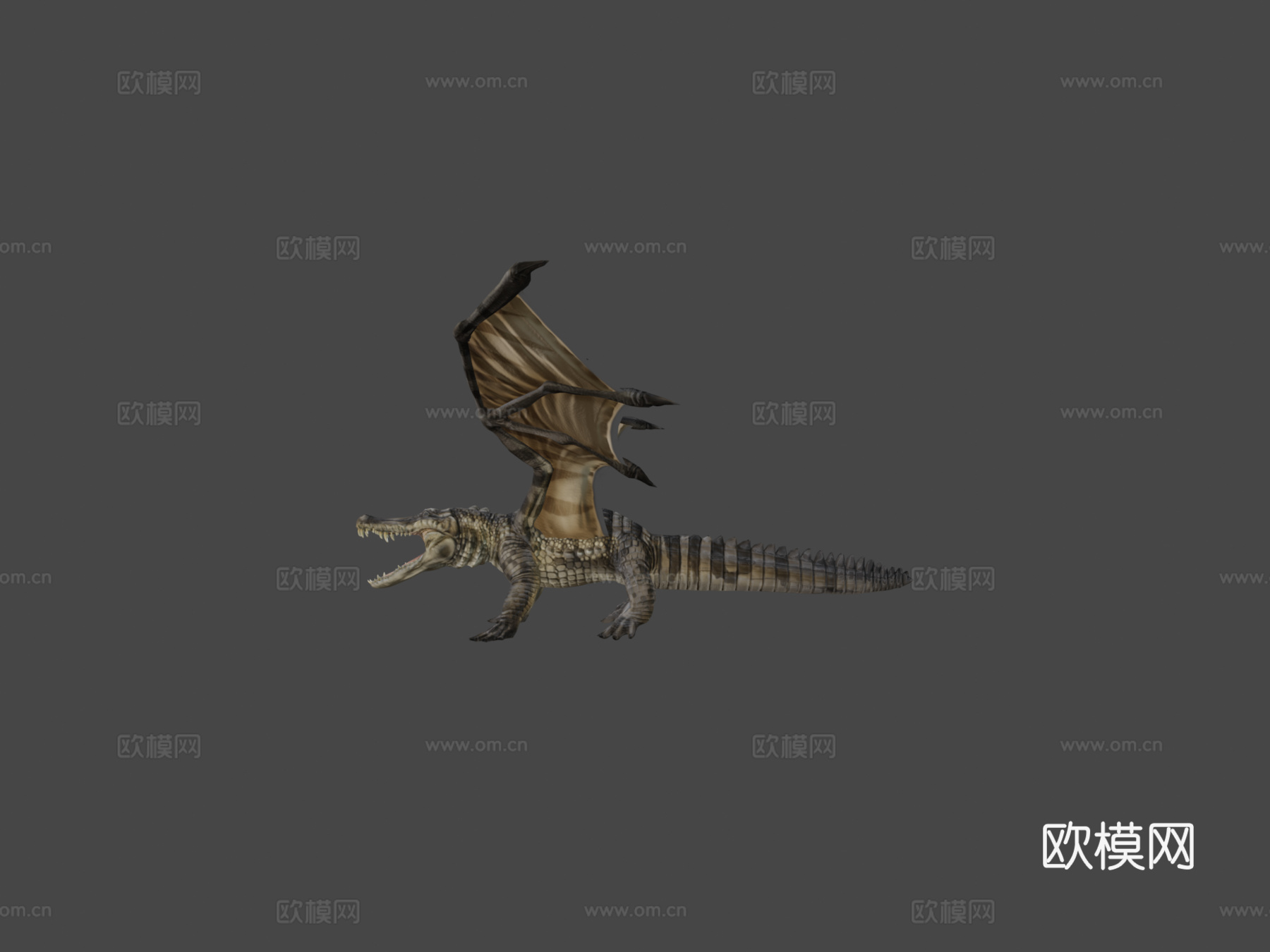 鳄鱼3d模型