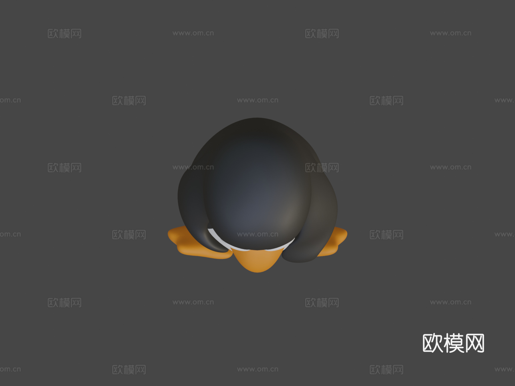 企鹅装3d模型