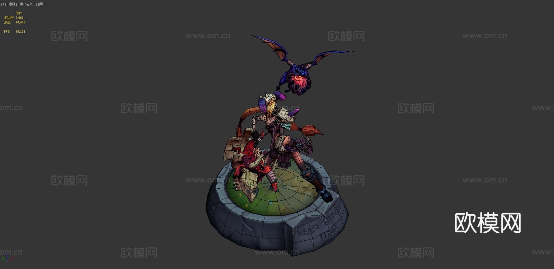 野兽猎人金克丝3d模型