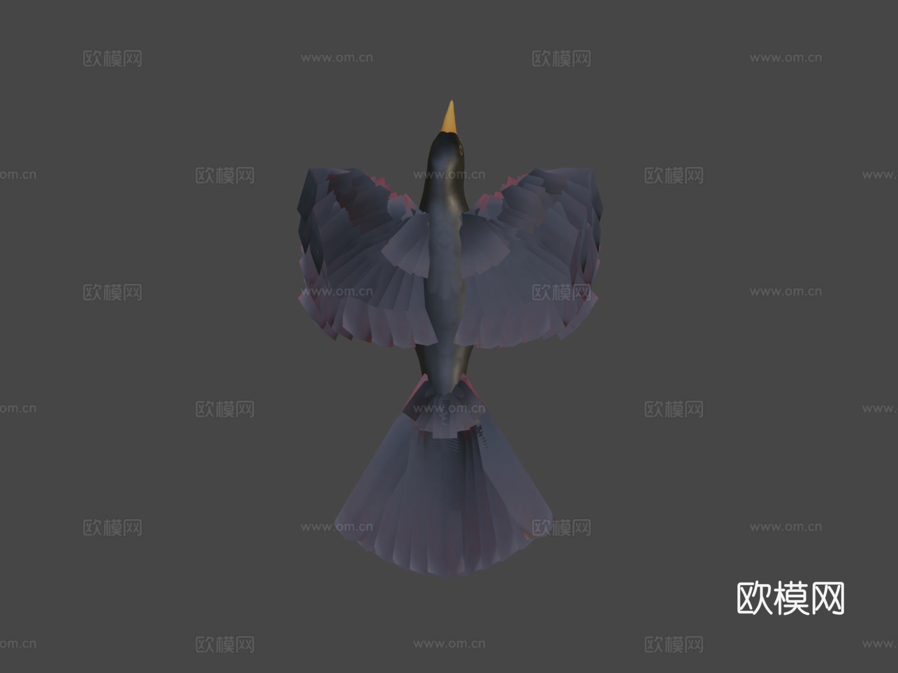 黑鸟3d模型