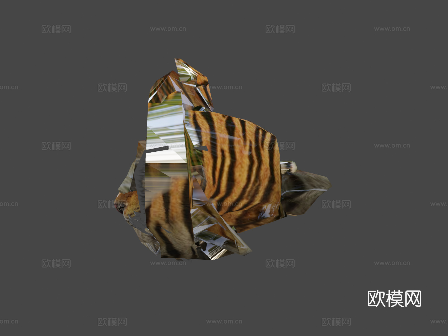 老虎3d模型