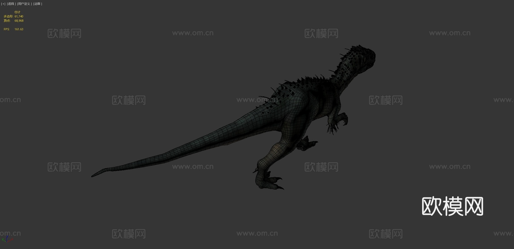 暴虐霸王龙3d模型
