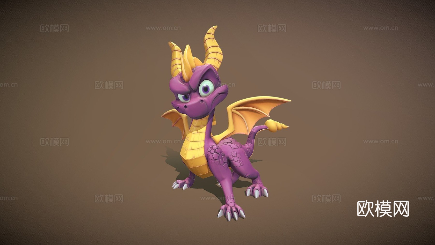 小龙斯派罗同人作品3d模型
