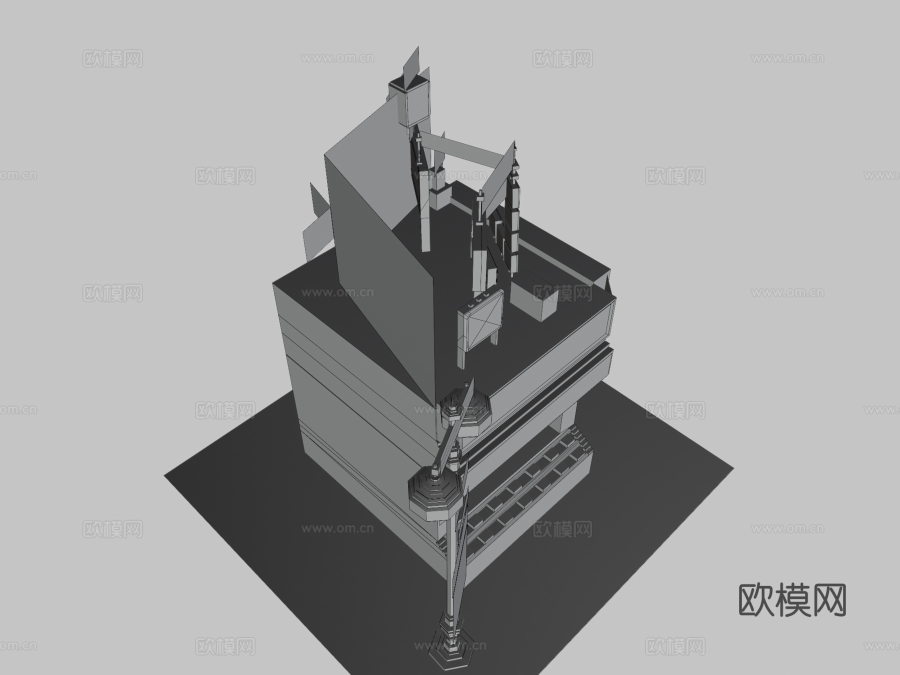 寿司摊3d模型