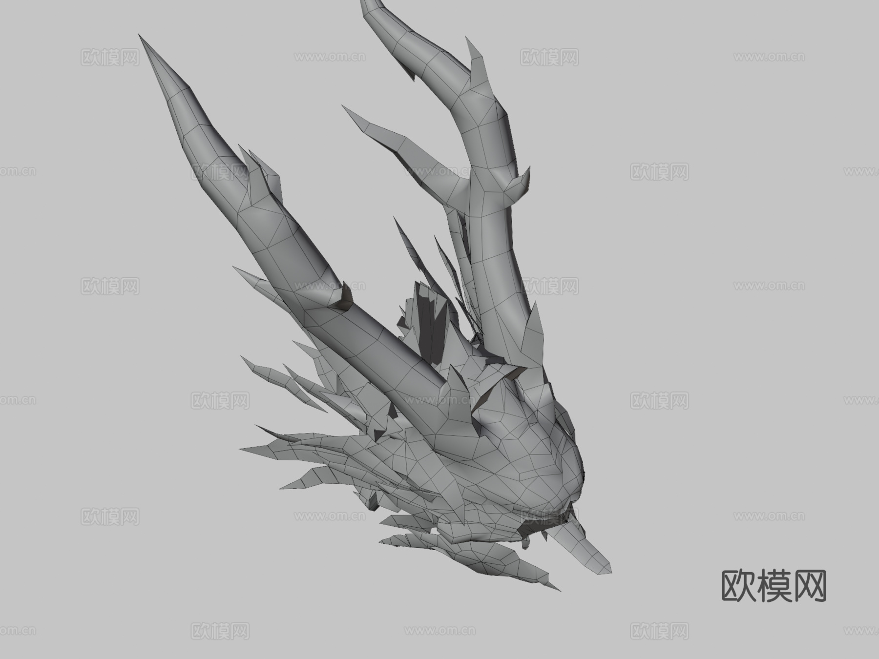 中国龙3d模型