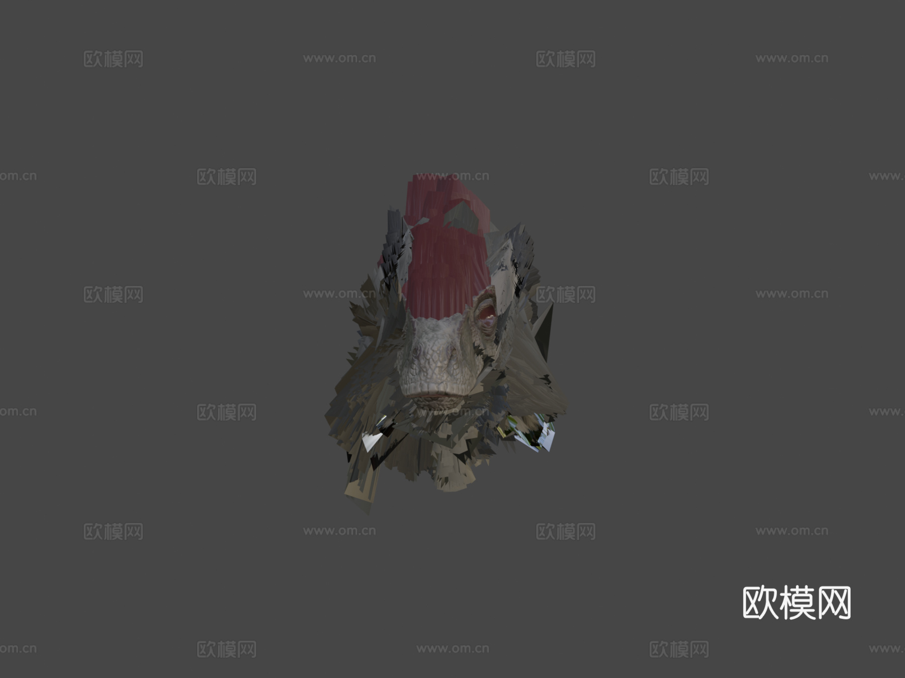 迅猛龙3d模型