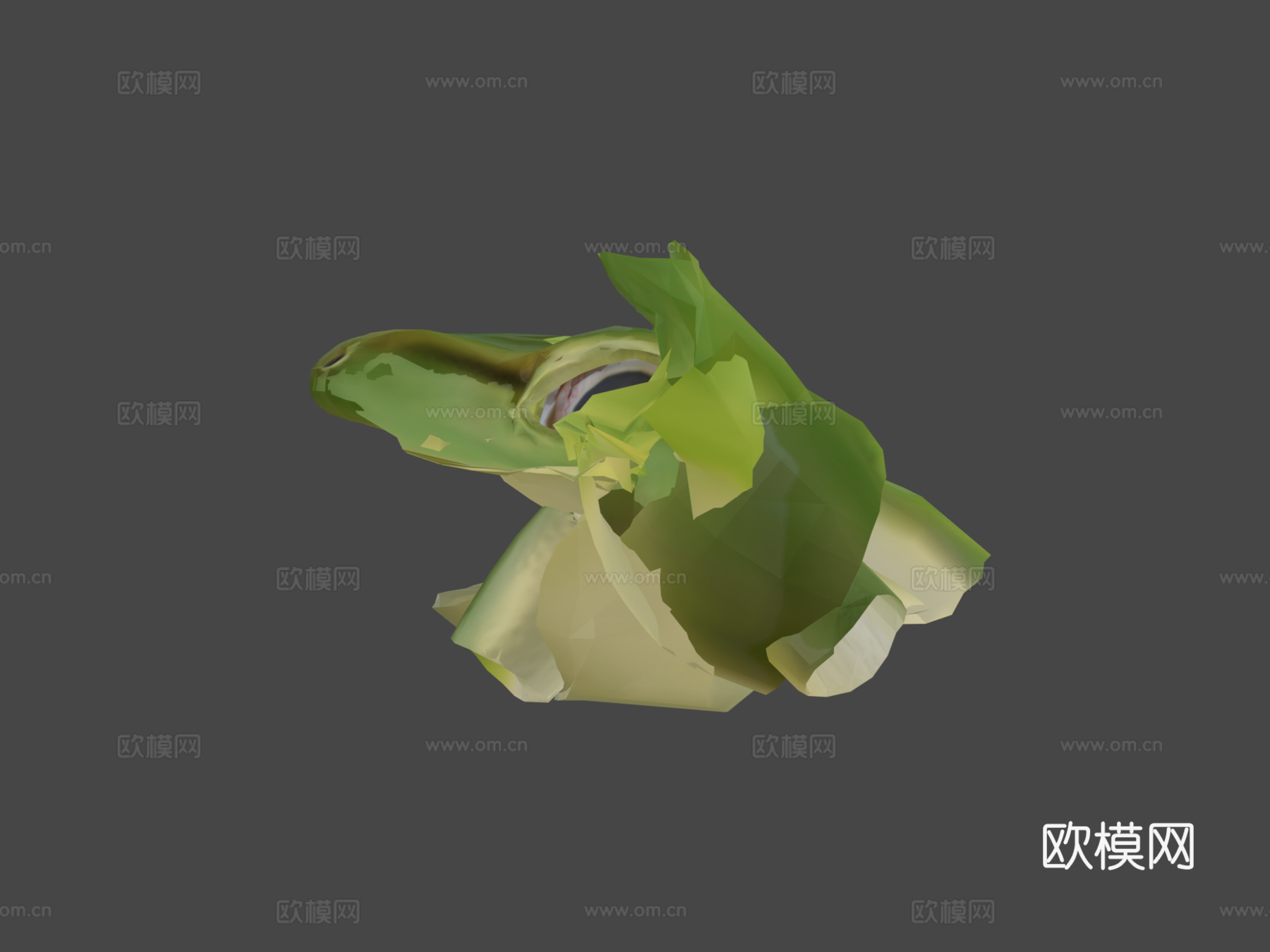 青蛙跳跃3d模型