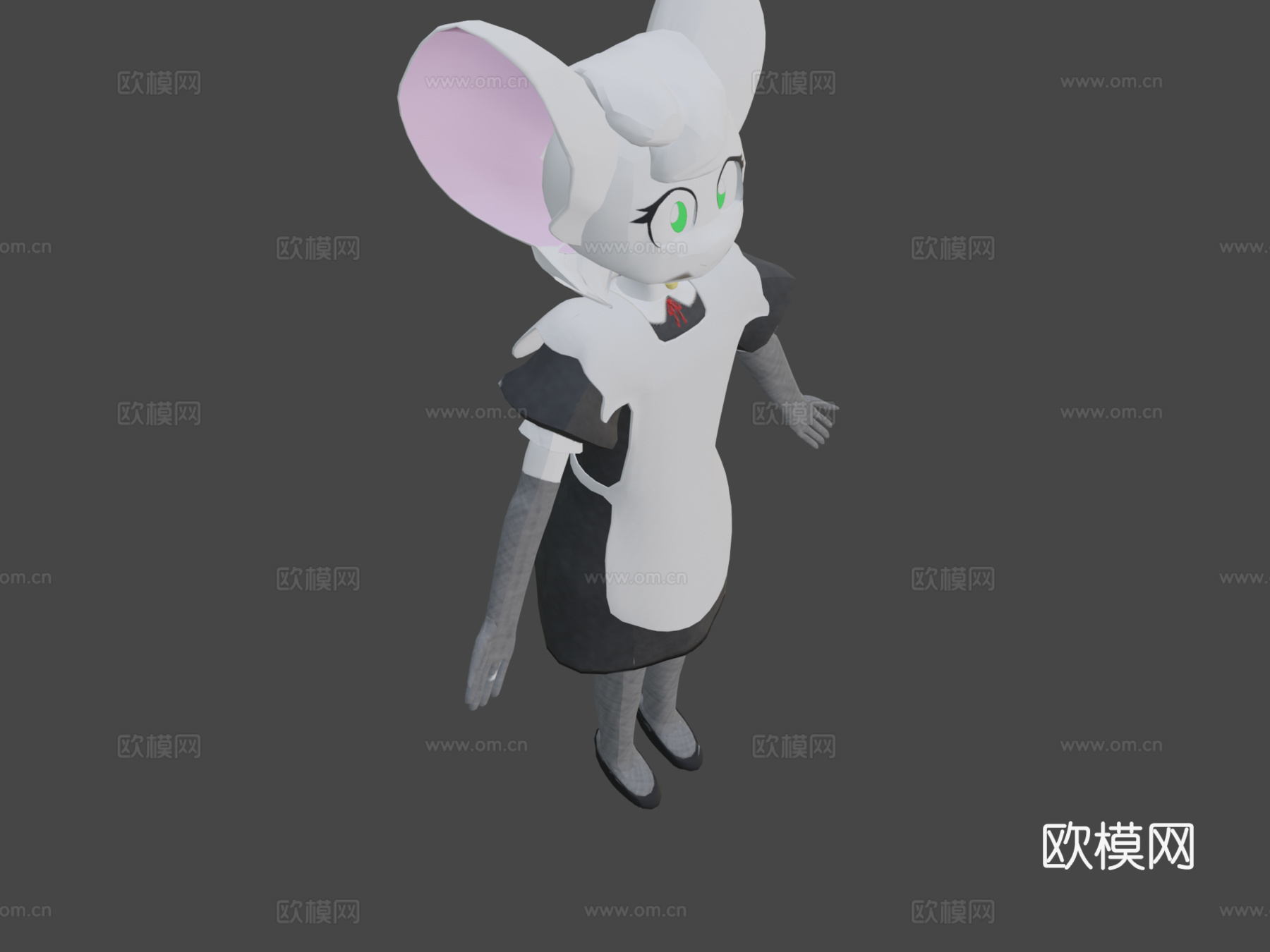 可爱女仆鼠雷吉[Whygena]3d模型