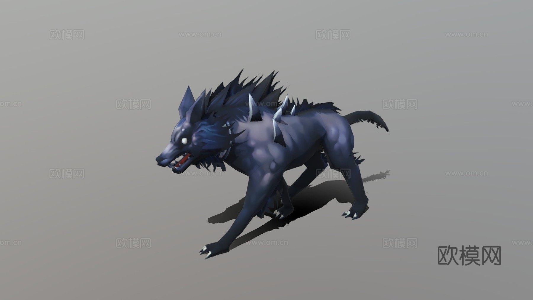 卡通变异狼3d模型