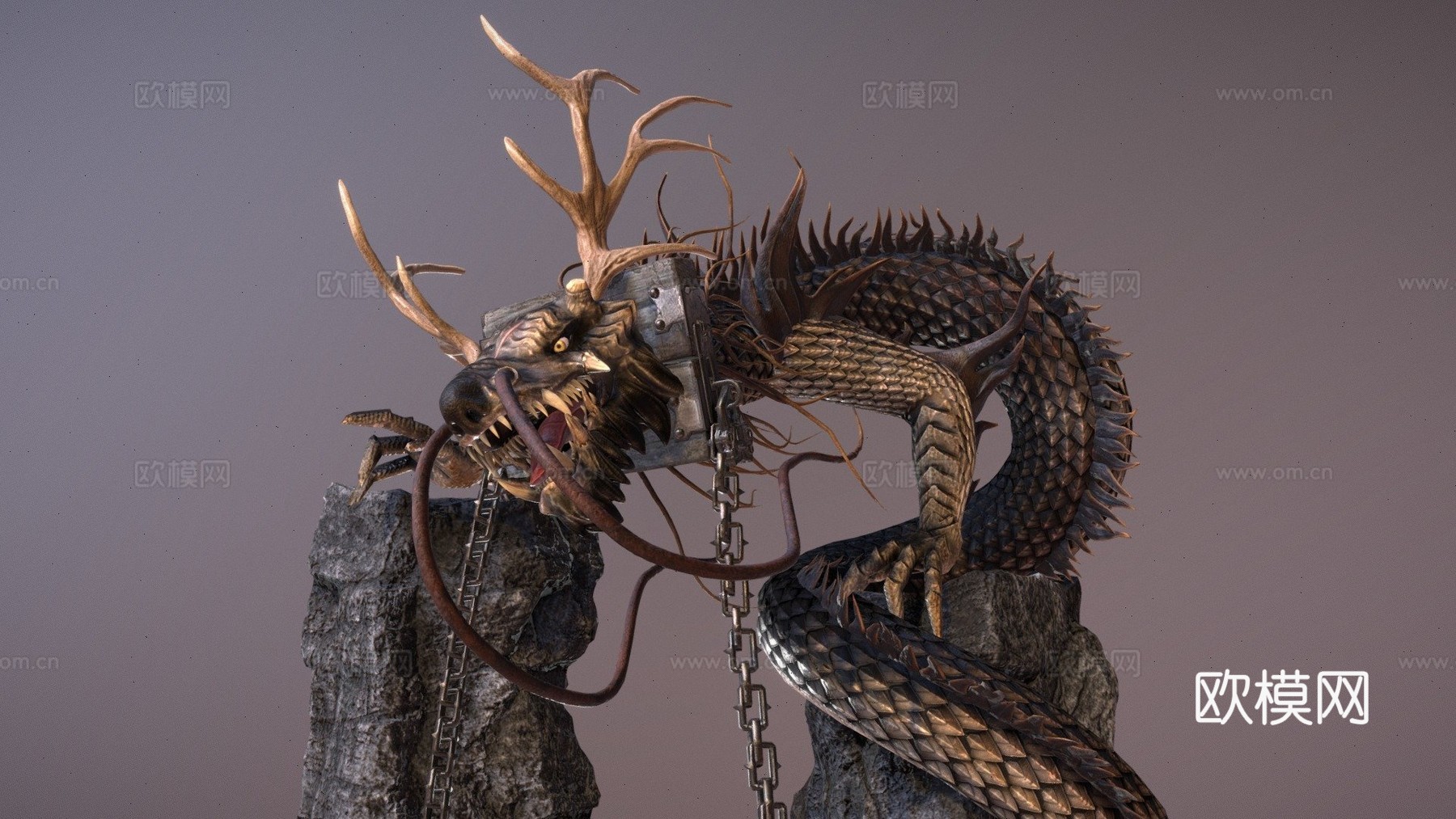 蛇龙立体模型3d模型