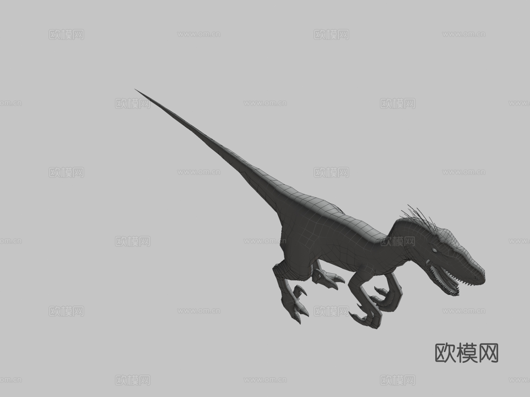 迅猛龙[极低多边形]3d模型