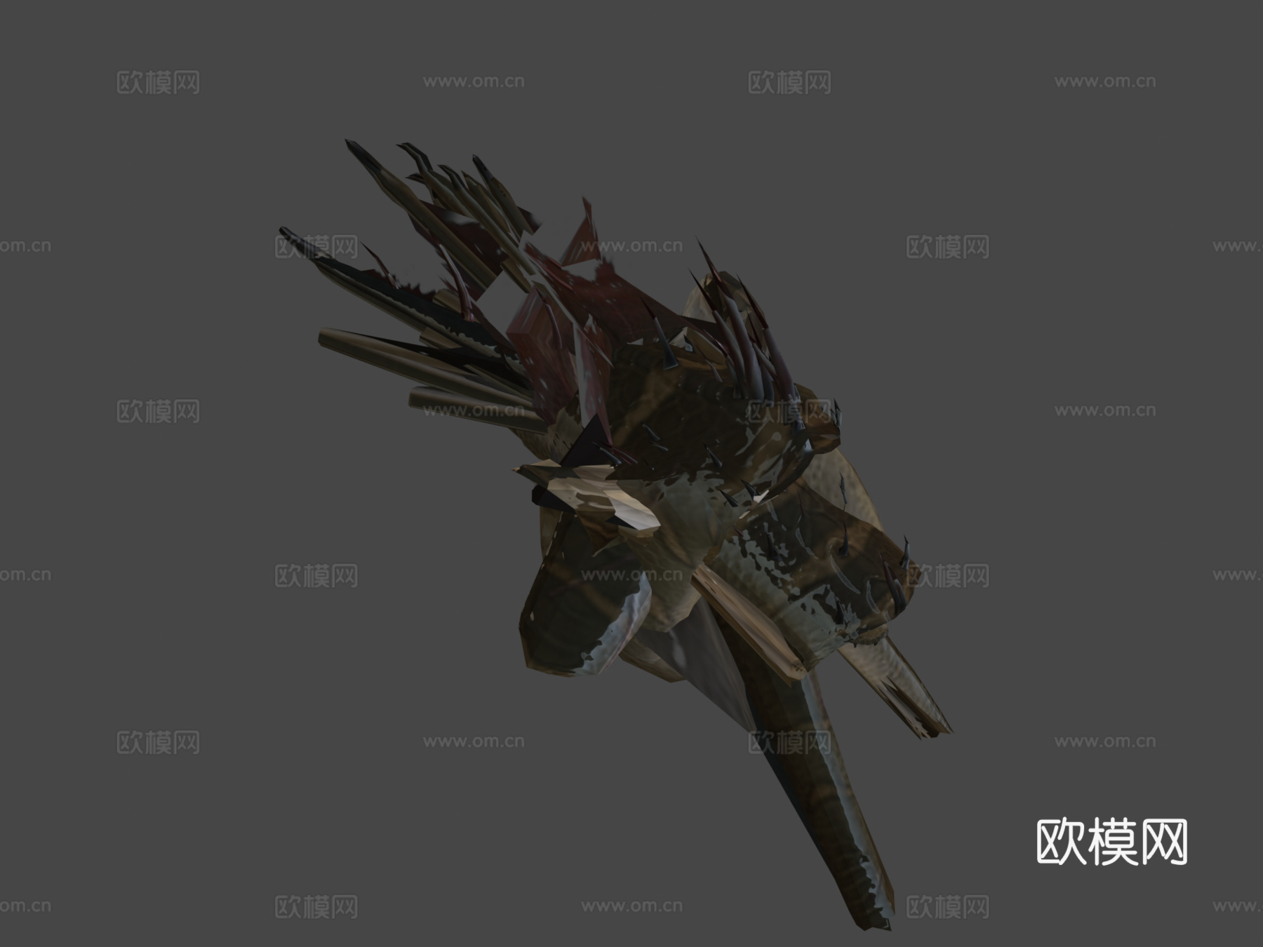 沙漠龙3d模型